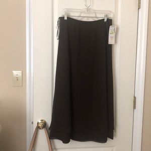 Chocolate brown skirt